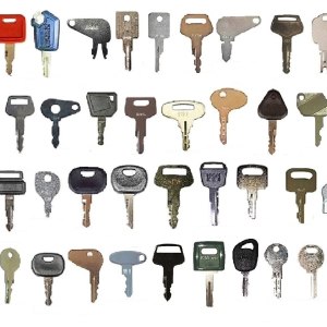 Keyman Juego de llaves de encendido de construcción de 42 equipos pesados Cat Komatsu JD JCB Kubota Keyman Juego de llaves de encendido de construcción de 42 equipos pesados Cat Komatsu JD JCB Kubota