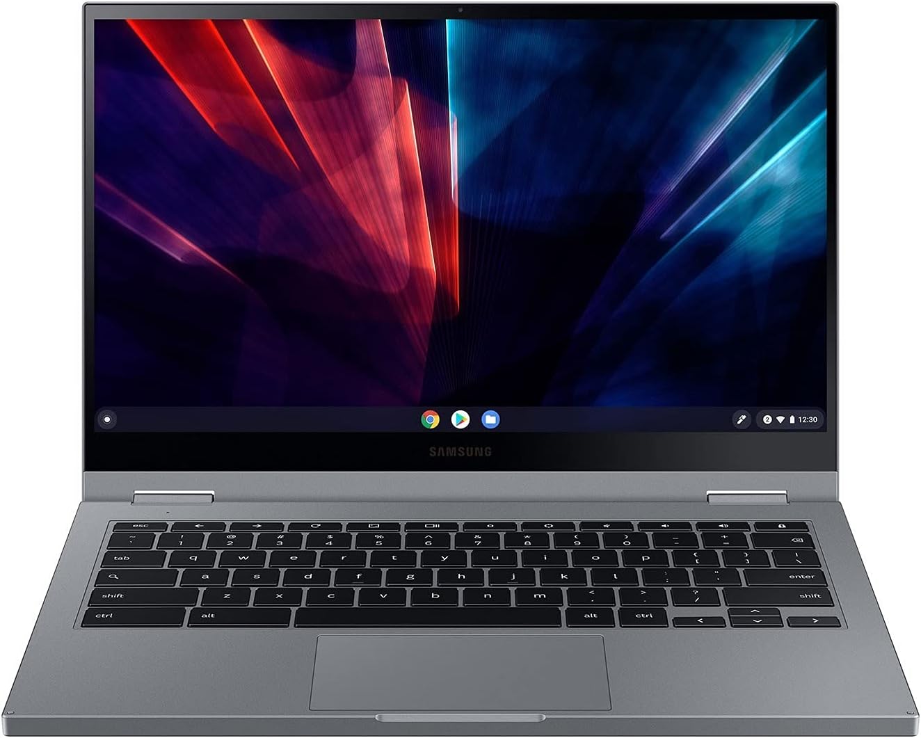 Samsung Electronics Galaxy Chromebook 2, procesador Intel Core i3 de 13.3 pulgadas, 128 GB, 8 GB de RAM, gris mercurio (modelo 2021) – XE530QDA-KB1US