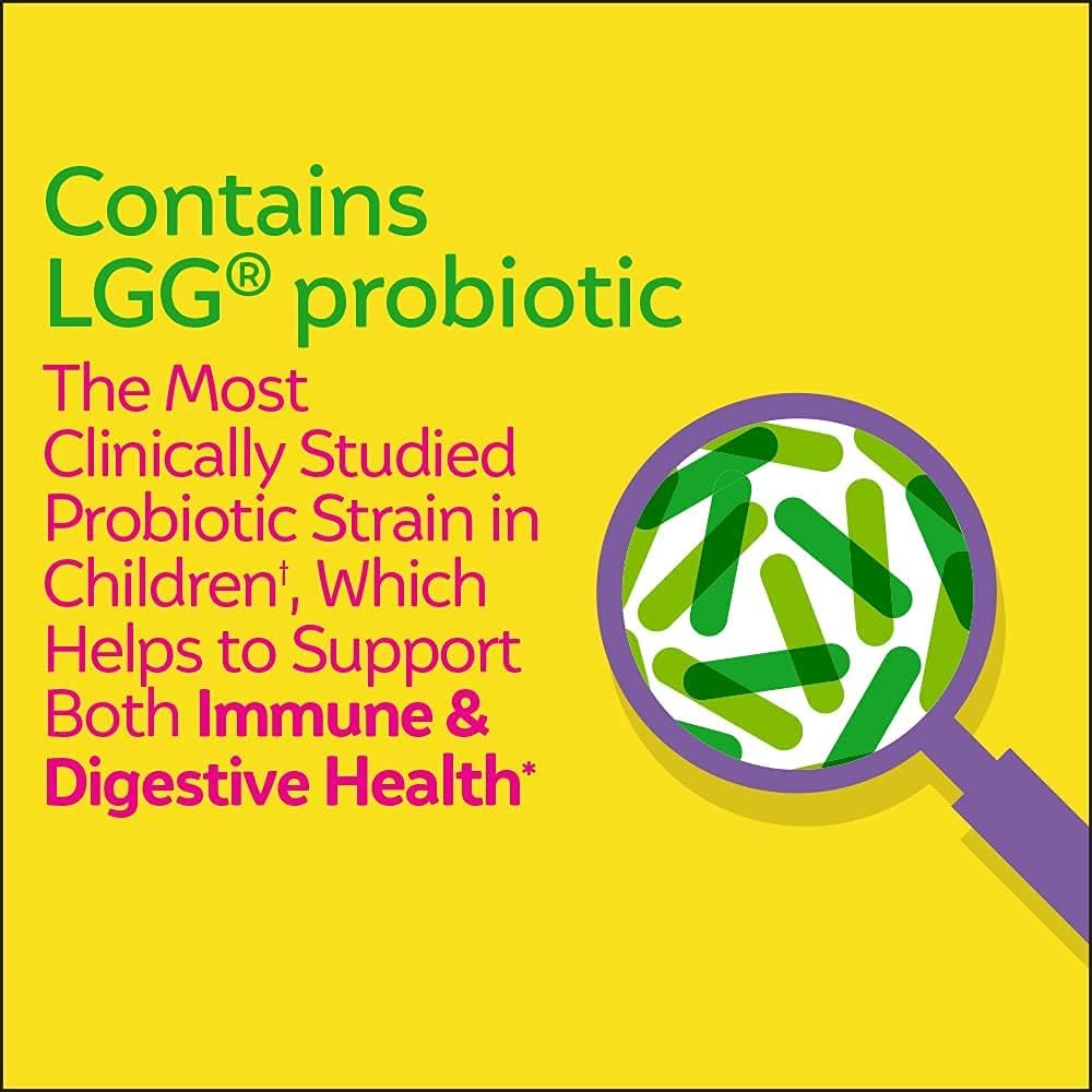 Culturelle Probióticos masticables para niños, salud digestiva e inmunológica, salud digestiva diaria probióticos masticables para hombres y mujeres
