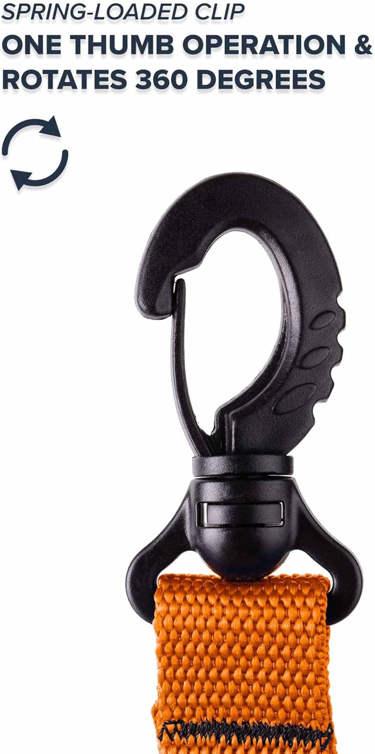 Rogue Endeavor Clip de pescado, grande, construcción inoxidable, cordón de núcleo de acero de liberación rápida de 36 pulgadas, diseñado para pesca