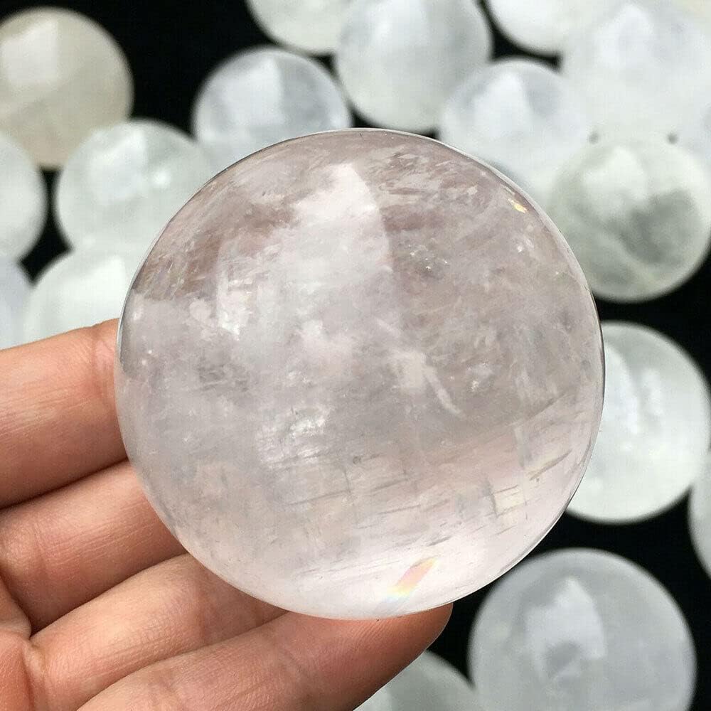 TEAMWILL 1pc Natural Islandia Esfera de Cuarzo Esfera de Cristal de Cuarzo Curación 1.575 in Nuevo
