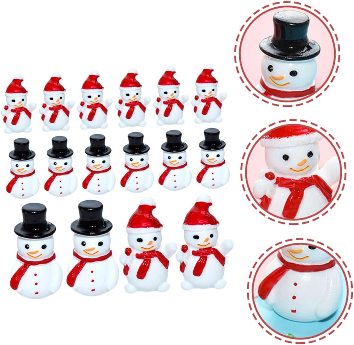 80 piezas de calcetines de decoración pequeños D para fiestas de manualidades con muñeco de nieve surtido de hadas, decoración de colores,