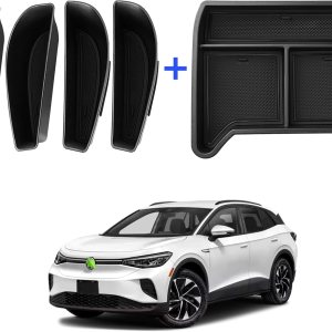 Autorder Ajuste personalizado para organizador de consola central Volkswagen ID.4 VW ID4 2021 2022 2023, accesorios para consola central, bandeja de Autorder Ajuste personalizado para organizador de consola central Volkswagen ID.4 VW ID4 2021 2022 2023, accesorios para consola central, bandeja de