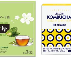 Té de melón amargo 50 bolsas de té y 30 palitos de té de limón KOMBUCHA Té de melón amargo 50 bolsas de té y 30 palitos de té de limón KOMBUCHA