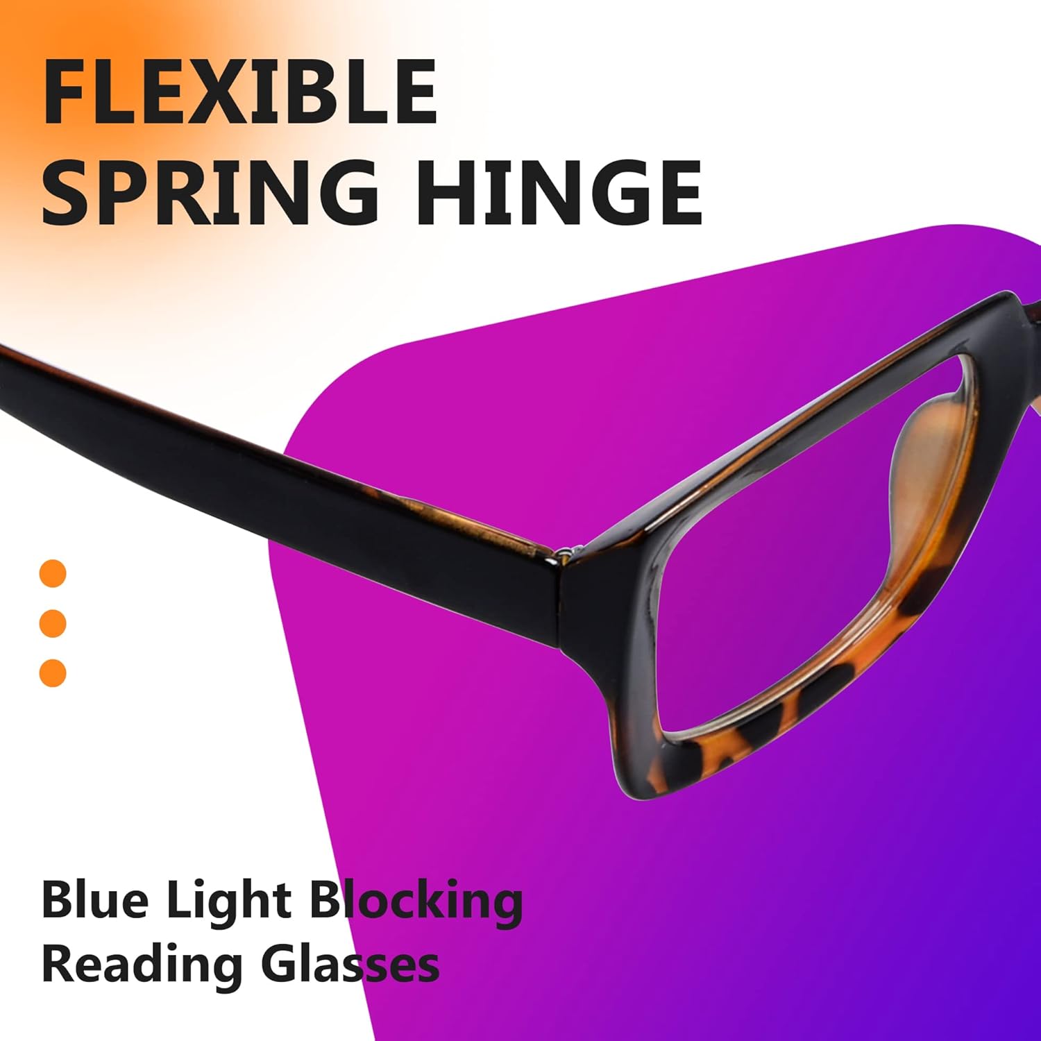 Eyekepper Gafas de computadora  Lectores de filtro de luz azul para mujer  Protección UV420  Gafas de lectura cuadradas de gran tamaño  NegroTortuga