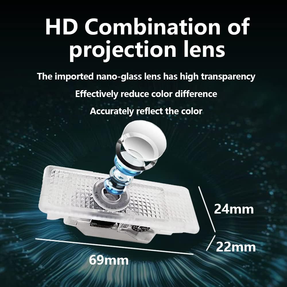 Luces LED con logotipo para puerta de automóvil, luz de bienvenida con logotipo láser, proyector de cortesía, lámpara de sombra fantasma, compatible