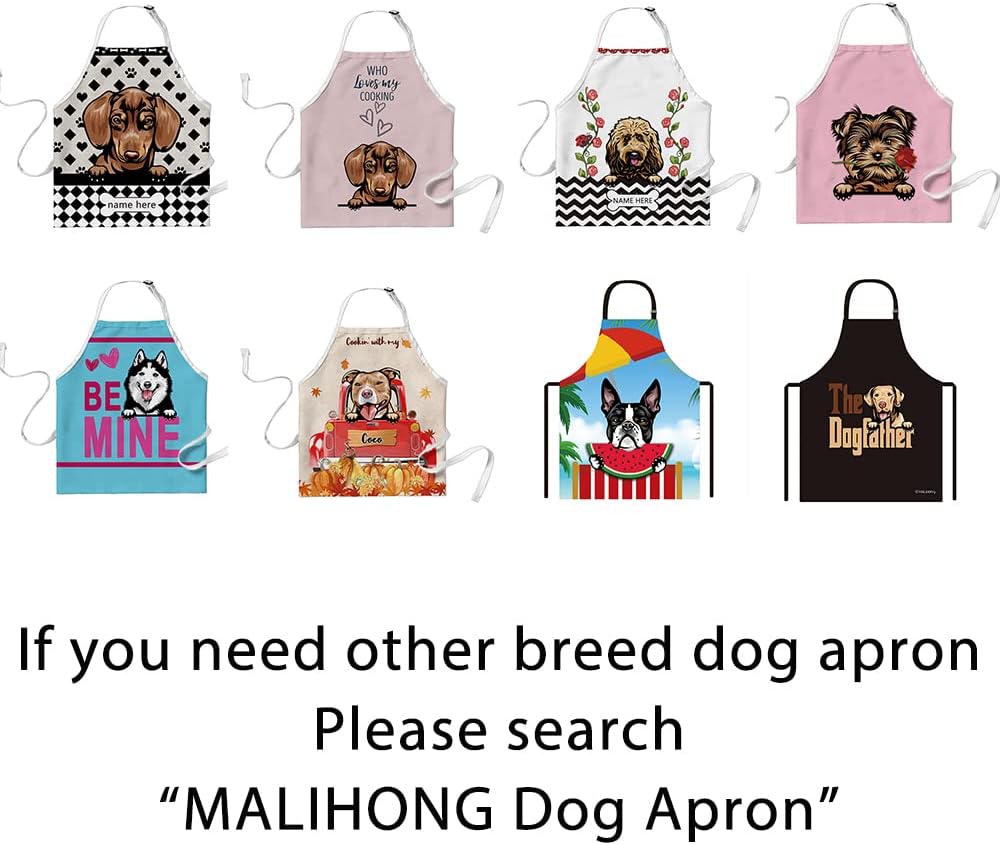 MALIHONG Delantal de lunares para perro personalizado Lindo perro Rhodesian Ridgeback