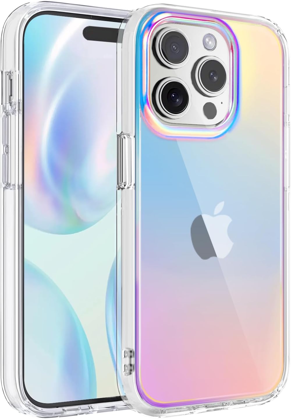 Yiyahu Coloful – Funda para iPhone 15 Pro, translúcida mate para iPhone 15 Pro para mujeres, niñas, bonita funda a prueba de golpes para Apple