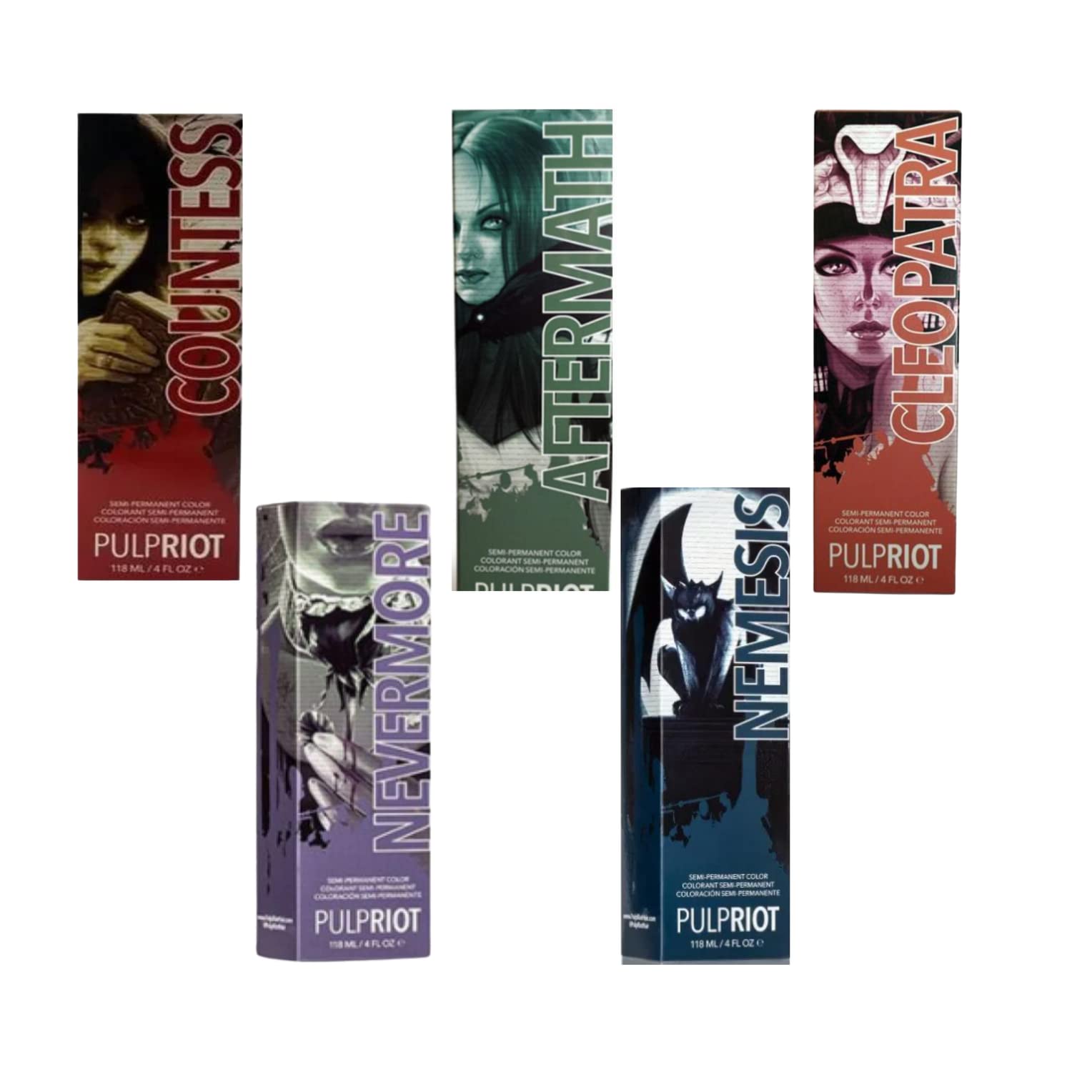 Pulp Riot Color de cabello semipermanente de 4 onzas, Countess