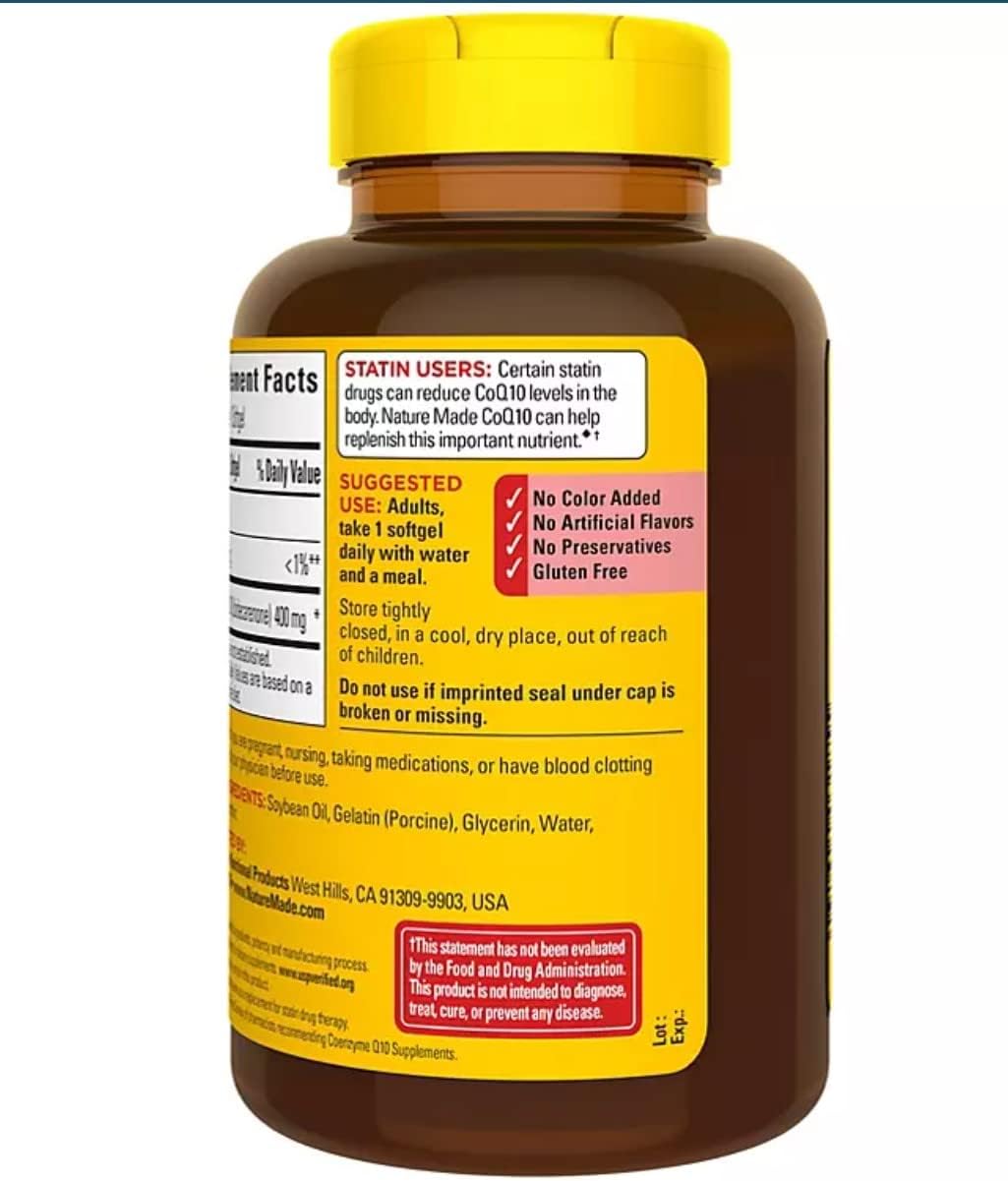 CoQ10 (Coenzima Q 10) 400 mg Cápsulas blandas 1 paquete