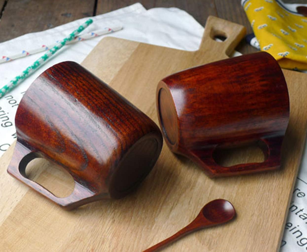 Taza de café de madera de 14 oz para hombres, taza de regalo, jarra, taza de campamento única, taza de madera pequeña, taza de madera para hombre,
