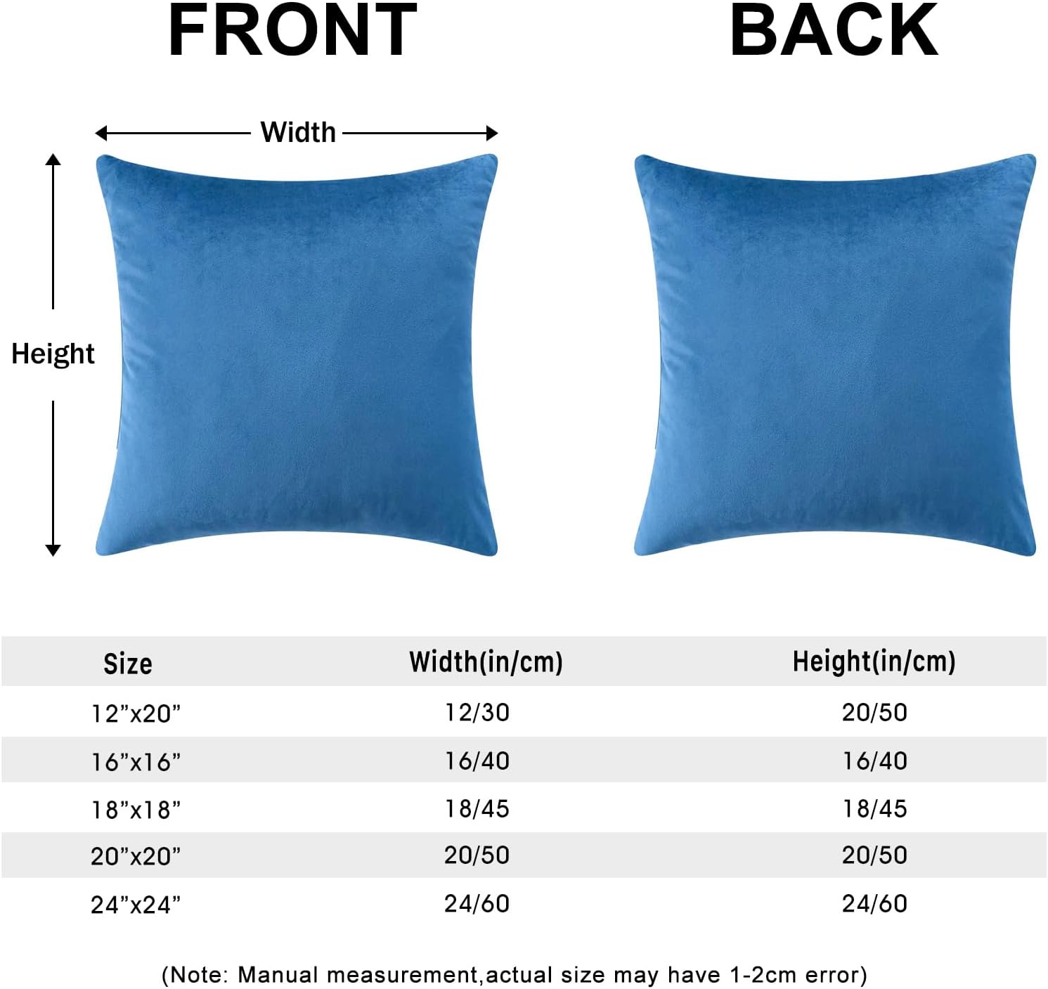 AUSSPVOCT Ative – Juego de 2 fundas de almohada de terciopelo suave, 12 x 20 pulgadas, fundas de cojín cuadradas para sofá, cama, automóvil, sala de