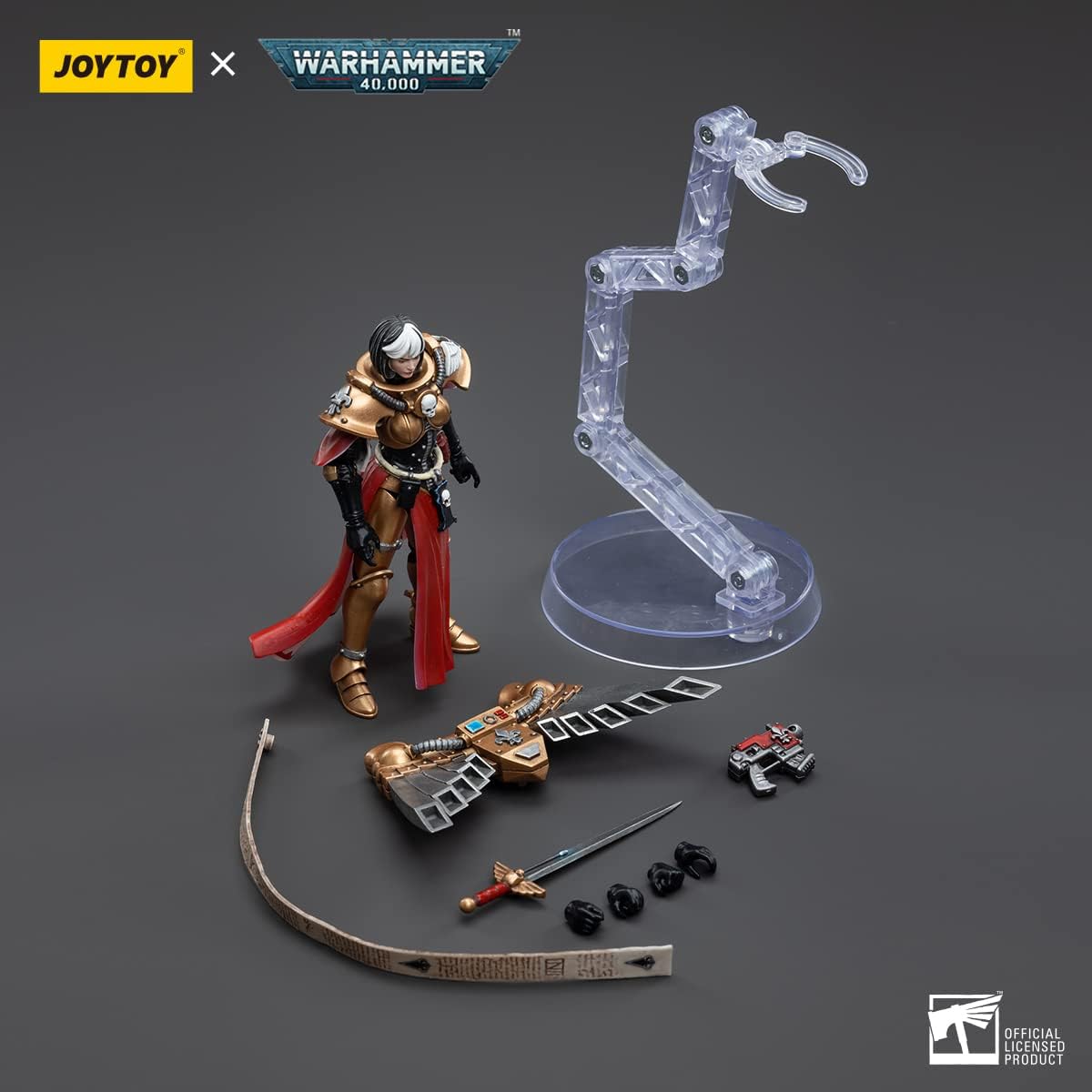 HiPlay JoyToy Warhammer 40K Adepta Sororitas Geminae Superia Figura de acción coleccionable a escala 1 118