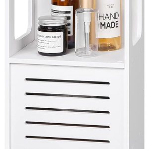 Armario de almacenamiento de baño pequeño, gabinete de suelo independiente, gabinete de almacenamiento estrecho, gabinete de baño impermeable que Armario de almacenamiento de baño pequeño, gabinete de suelo independiente, gabinete de almacenamiento estrecho, gabinete de baño impermeable que