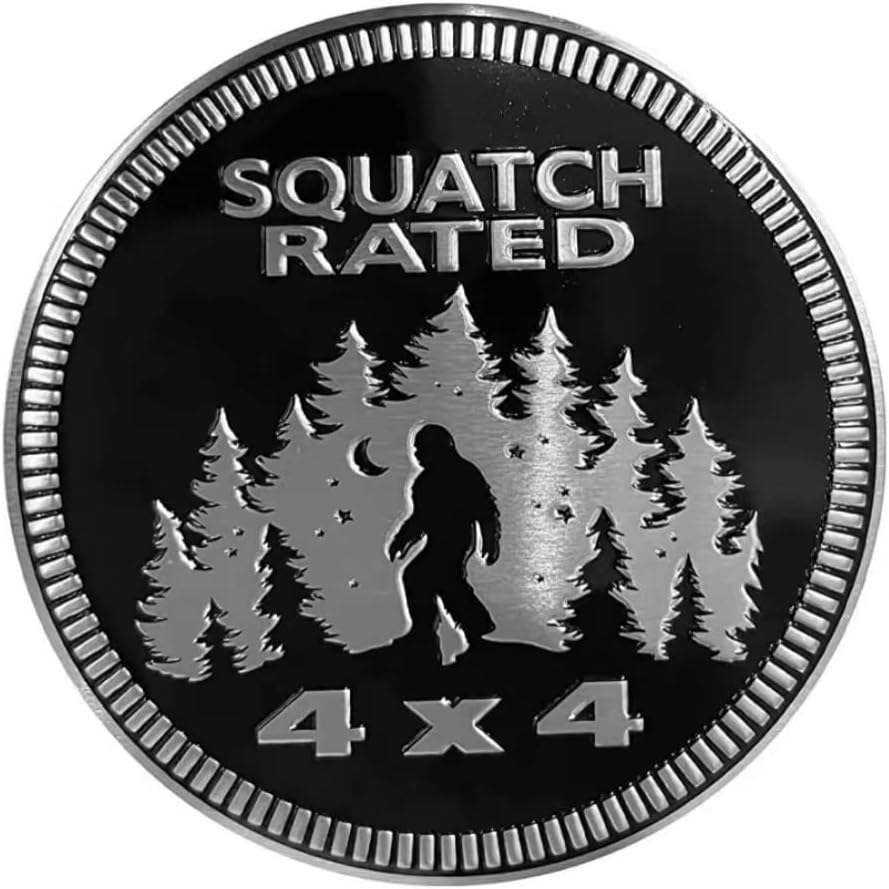 Emblema de automóvil de 4 x 4 pulgadas, calcomanías 3D para insignias de automóvil compatibles con vehículos Jeep Wrangler, camiones, SUV
