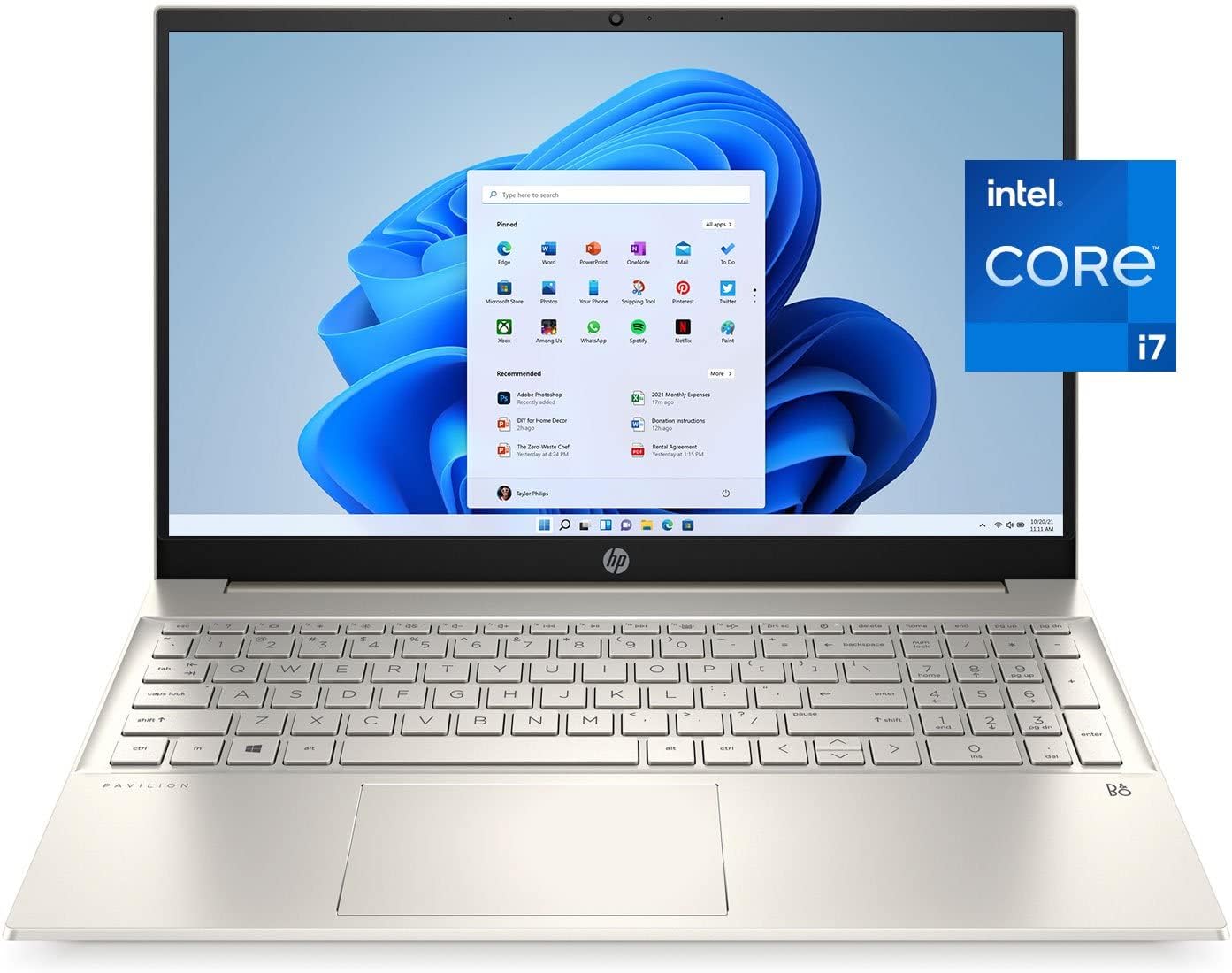 HP Pavilion – Laptop con pantalla táctil FHD de 15.6 pulgadas 2022  Intel Core i7-1165G7 de 11. generación  16 GB DDR4 512 GB NVMe SSD Iris Xe