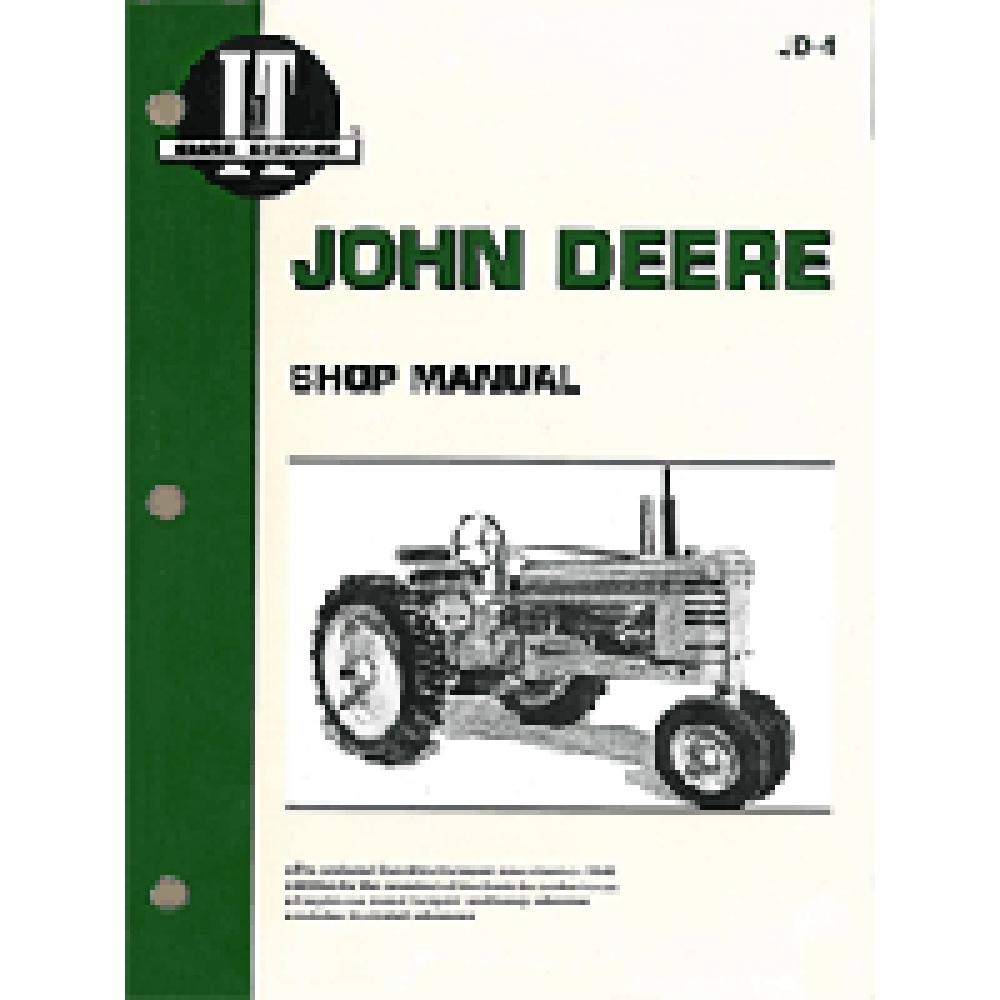 RAParts SMJD4 ITJD4 JD-4 JD4 Nuevo manual de taller para tractor John Deere A B D G H M MT