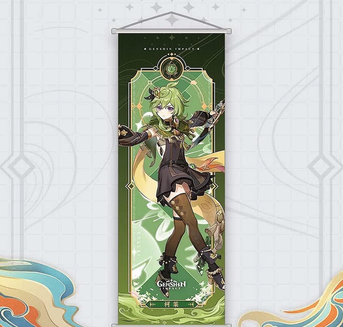 Genshin Impact – Póster de pared para colgar en la pared, lienzo artístico de primera calidad, imagen de anime, mercancía de personajes (Collei)
