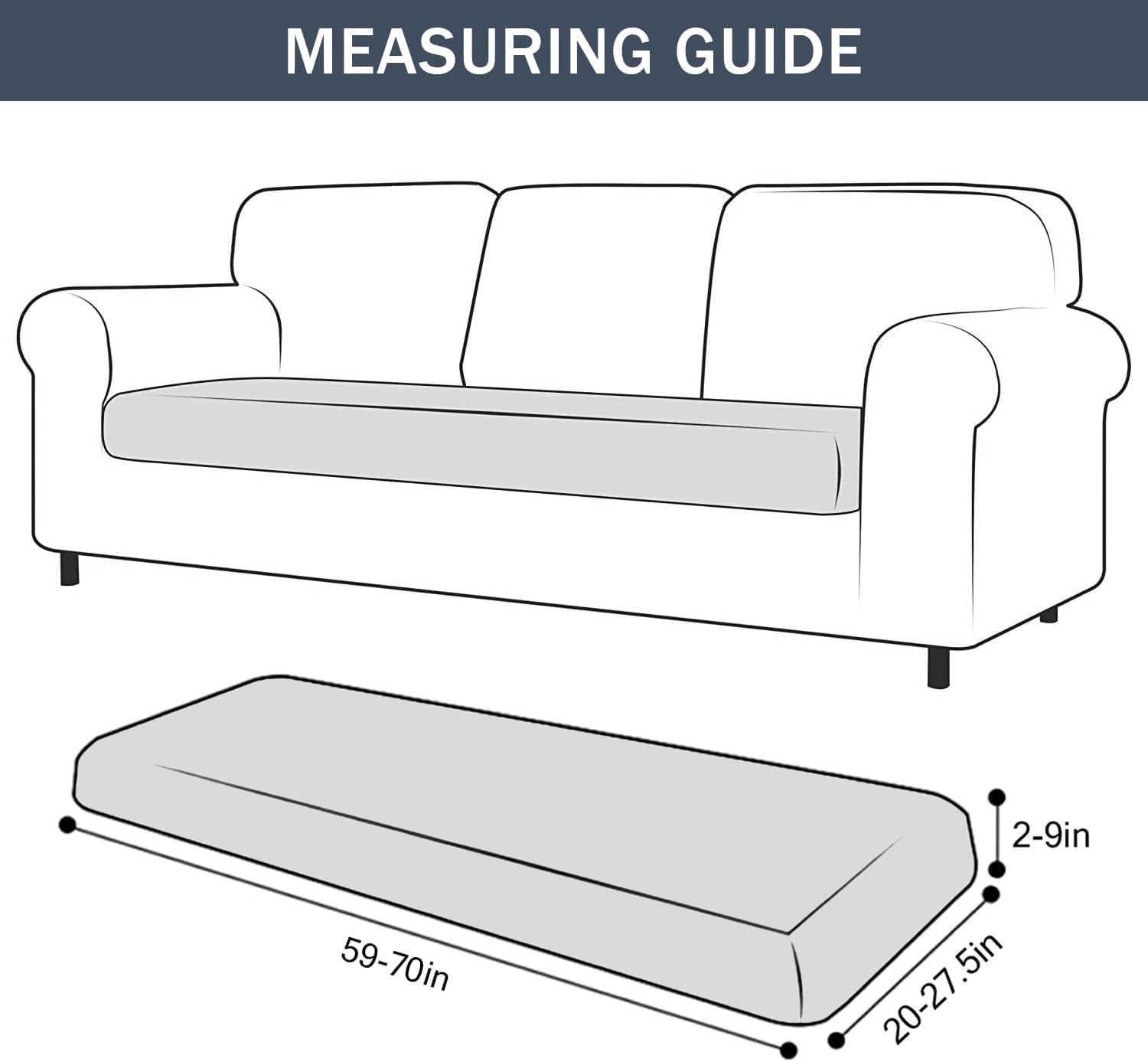 Funda de cojín elástica, de terciopelo suave, fundas de cojín de felpa para sofá de dos plazas, fundas de asiento de sofá, protector de muebles con