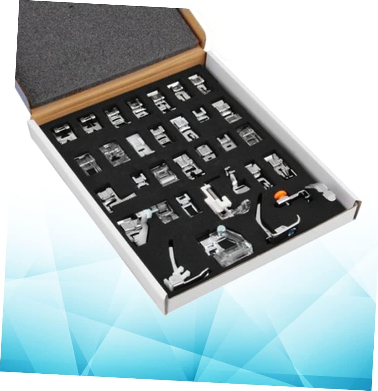 SEWACC Maquina De Afeitar 32pcs Máquina De Coser Prensador De Pie La Máquina De Coser Prensador De Pie Máquina De Coser Máquina De Coser De Pie