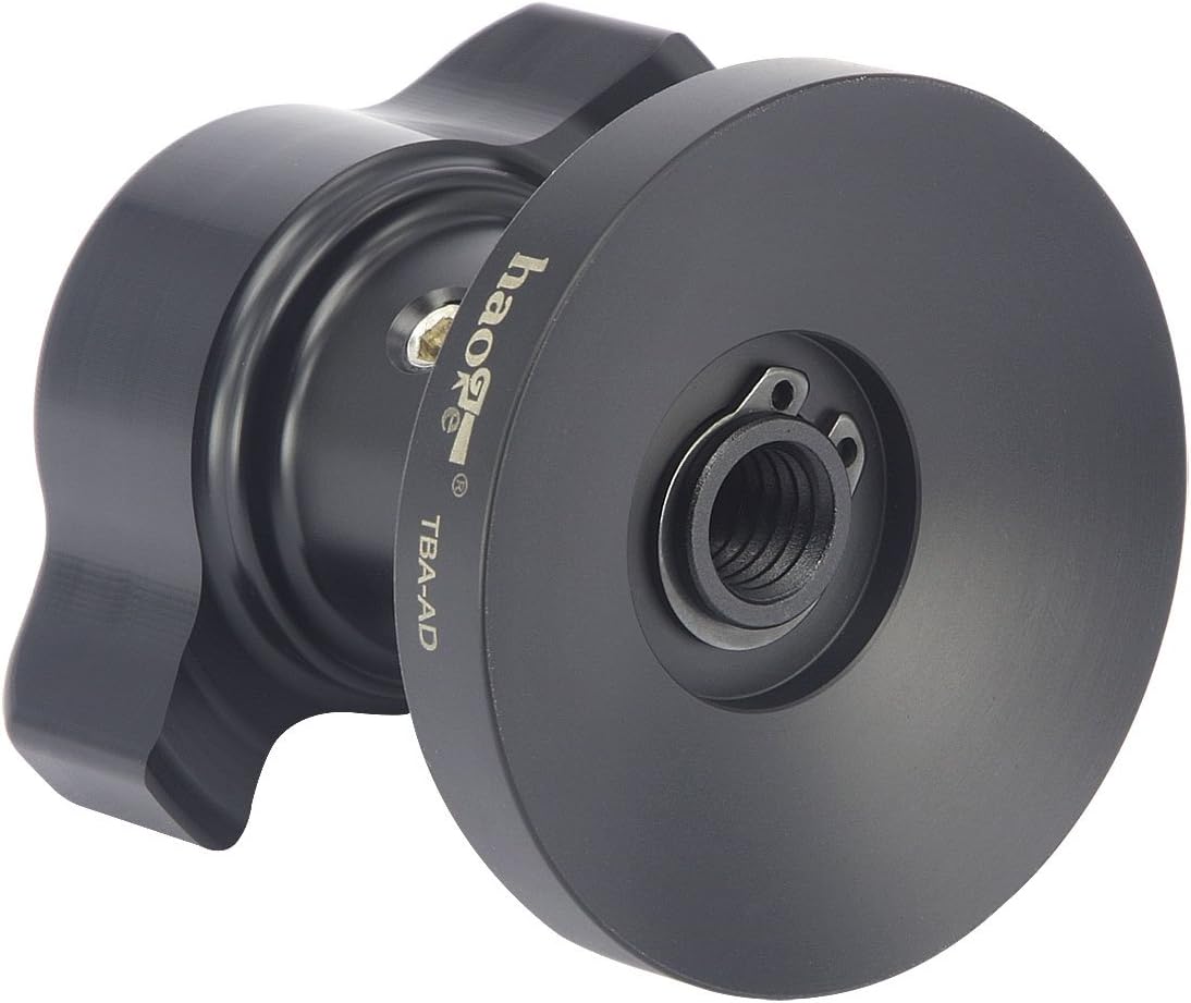 Haoge TBA-AD Mango de bloqueo de amarre corto roscado perilla para trípode Manfrotto Video Fluid Head Bowl Adaptador MVH500A MVH502A 504HD 526 509HD