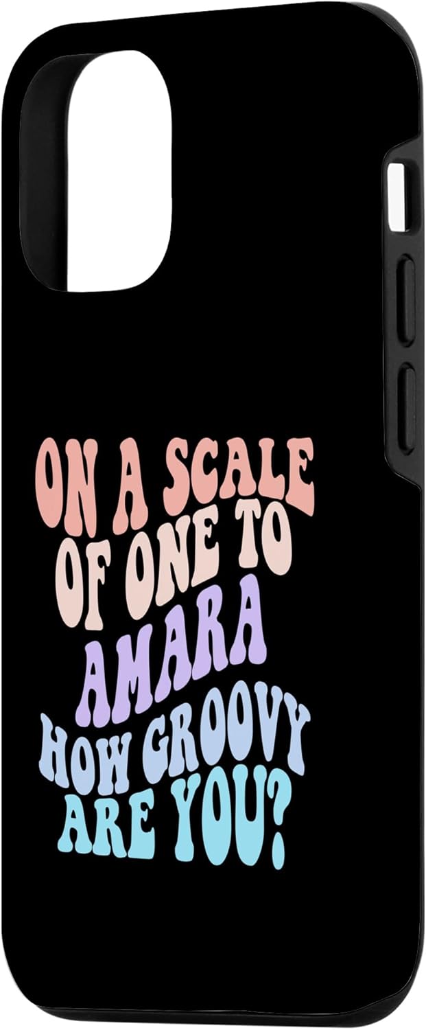 iPhone 1212 Pro AMARA Cute Retro Girls Groovy AMARA Personalized Name Case