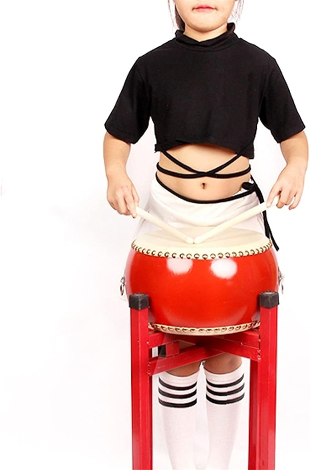 DSQSTMR Tambores Percusión Tambor Chino Tambor Mano Pandereta Taiko Bongos Regalos Musicales Instrumentos Para Niños Conjunto de Aprendizaje