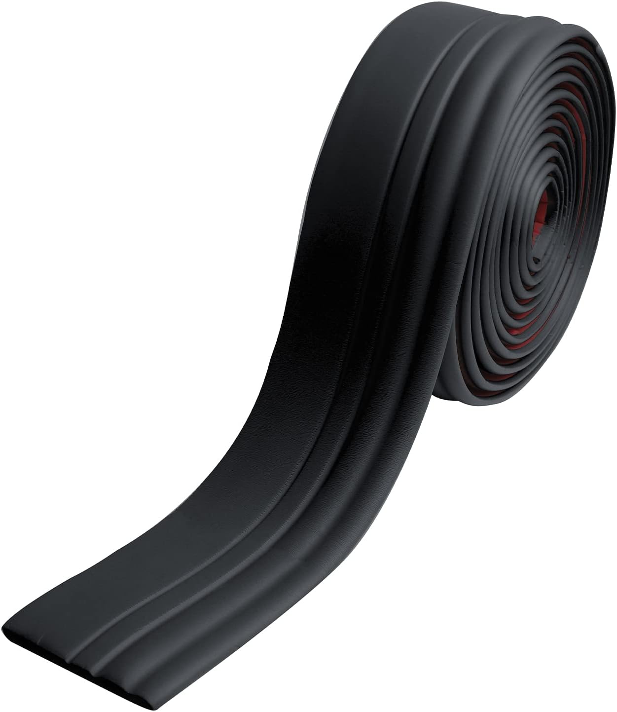 Moldura flexible de pared para base de pared para despegar y pegar, 4 pulgadas de ancho x 16.4 pies de largo, rodapiés de vinilo autoadhesivo para