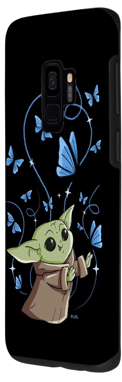 Funda para Galaxy S9 Star Wars The Mandalorian El Niño con Mariposas Azules