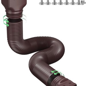 Extensiones de bajante de canalón de lluvia, extensor de bajante para drenaje de agua de lluvia flexible, tubo de extensión de drenaje de boquilla y Extensiones de bajante de canalón de lluvia, extensor de bajante para drenaje de agua de lluvia flexible, tubo de extensión de drenaje de boquilla y