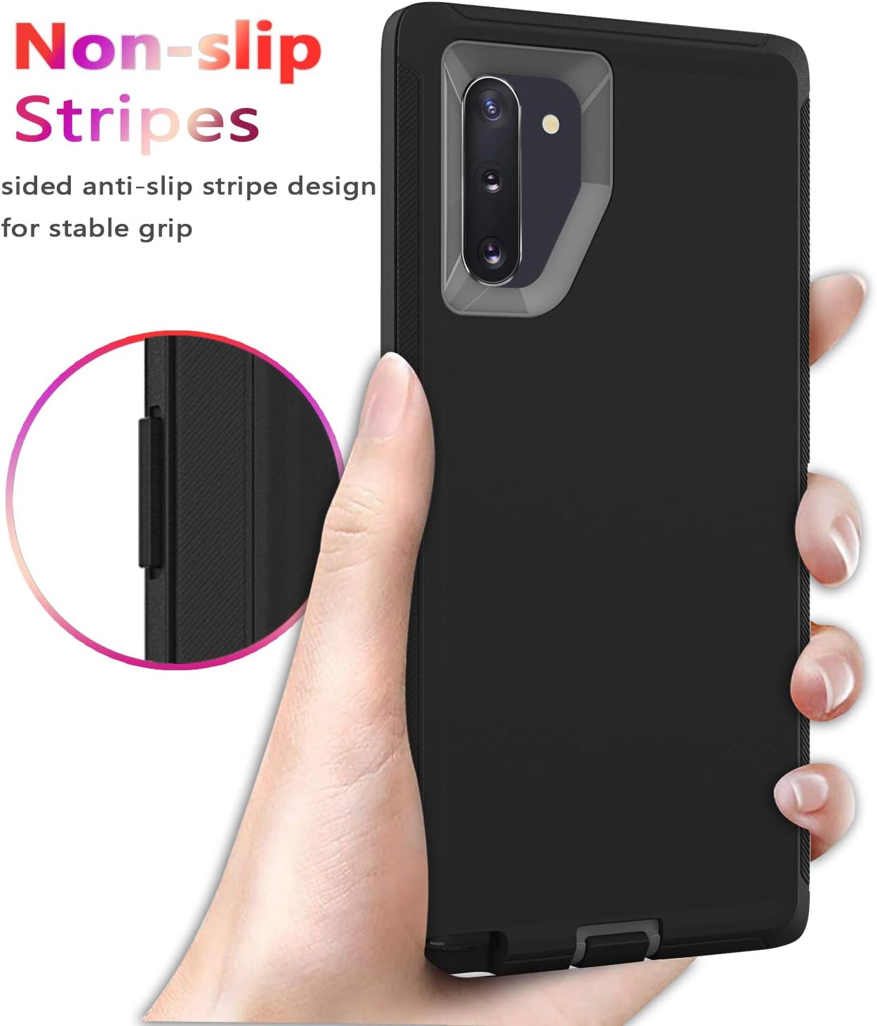 Guirble Funda para Samsung Galaxy Note 10, a prueba de golpes, a prueba de caídas, funda protectora resistente para Samsung Note 10 de 6.3 pulgadas