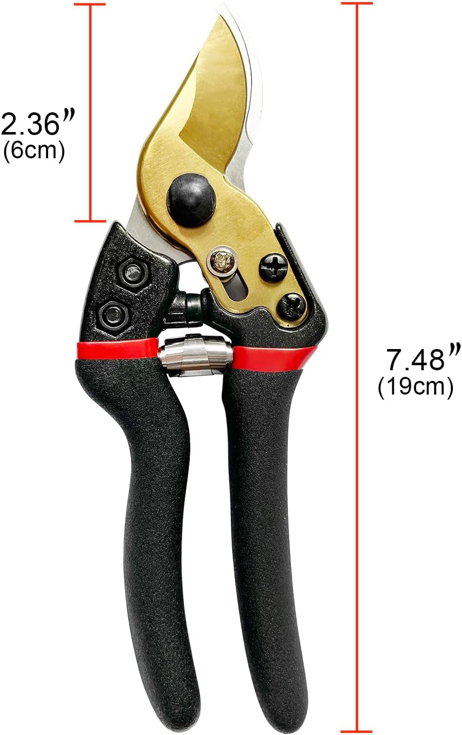 Sirmedal Tijeras de podar para jardinería, mango de agarre ergonómico, podadoras de árboles, podadoras de mano, tijeras de jardín, cortadoras para