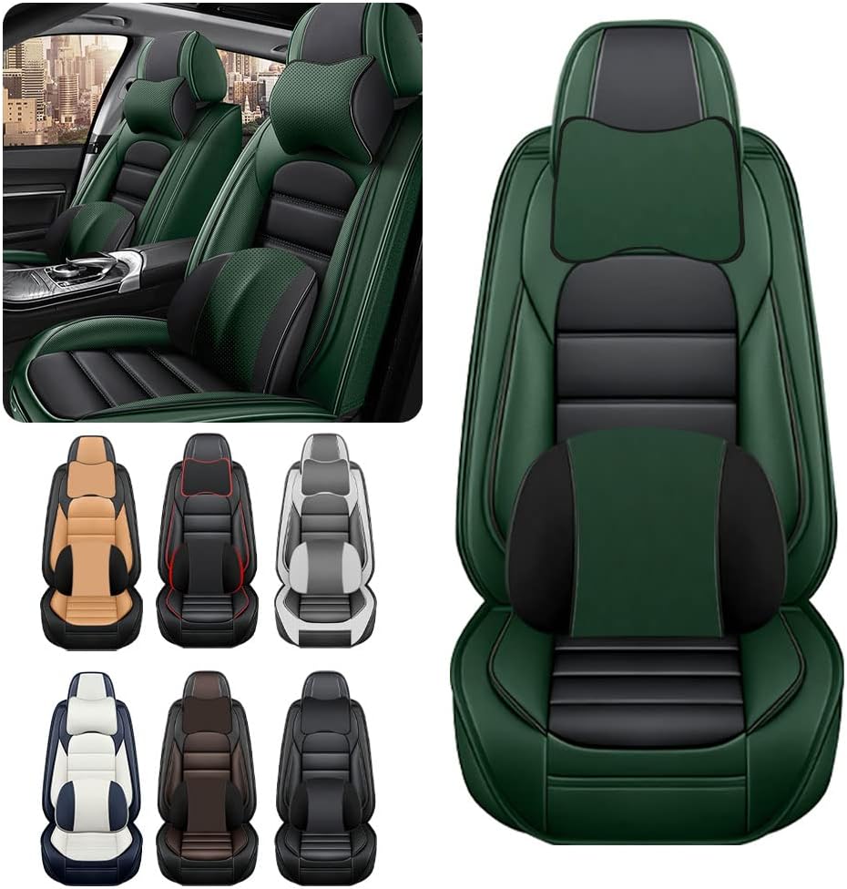Fundas de asiento de automóvil de lujo para Volkswagen ID.4 2021-2023, impermeables, suaves, transpirables, de piel sintética, con bolsillos de