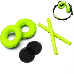 Almohadillas de repuesto de color verde con diadema de espuma compatible con auriculares Sennheiser HD25 HD 25 HD 25-1 HD25-1ii HD25SP HMD25 HME25 Almohadillas de repuesto de color verde con diadema de espuma compatible con auriculares Sennheiser HD25 HD 25 HD 25-1 HD25-1ii HD25SP HMD25 HME25