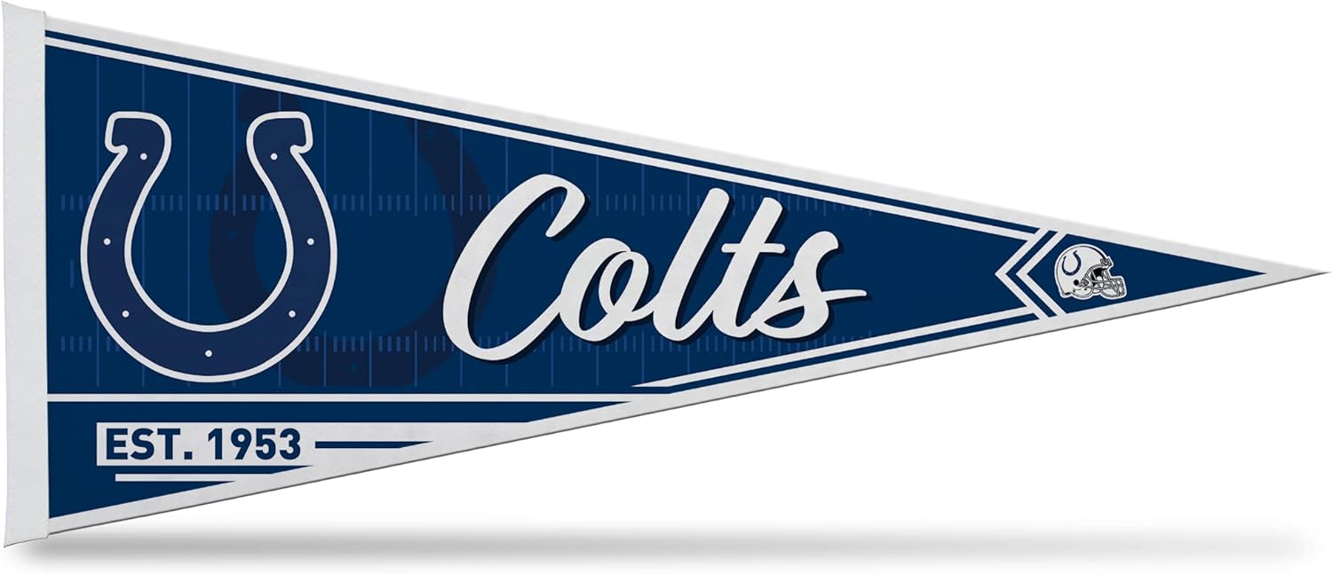 Rico Industries NFL Football Classic 12″ x 30″ Felt Wall Décor Pennant – Great for HomeBed RoomMan Cave Décor