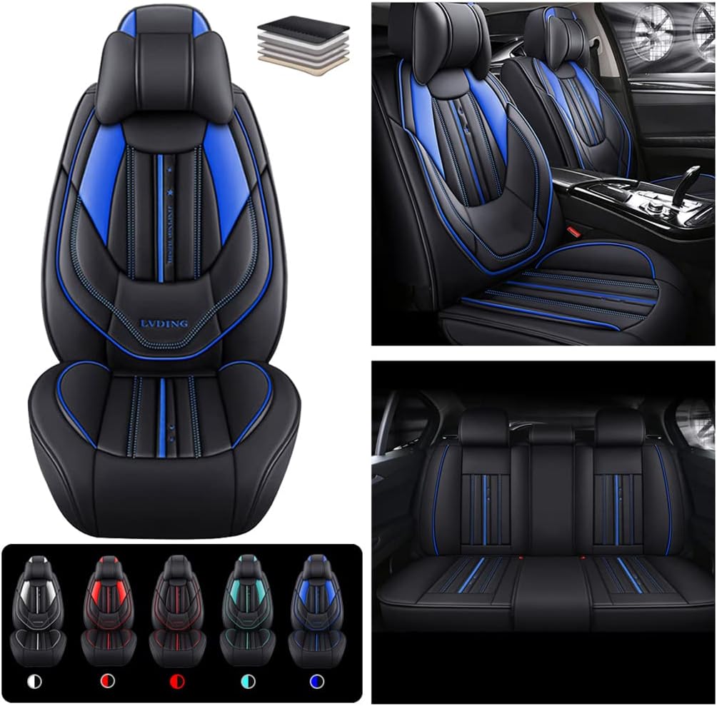 Fundas de asiento delantero y trasero de lujo con cojines para reposacabezas para Volvo XC40 XC60 XC70, funda de asiento de automóvil, resistente al