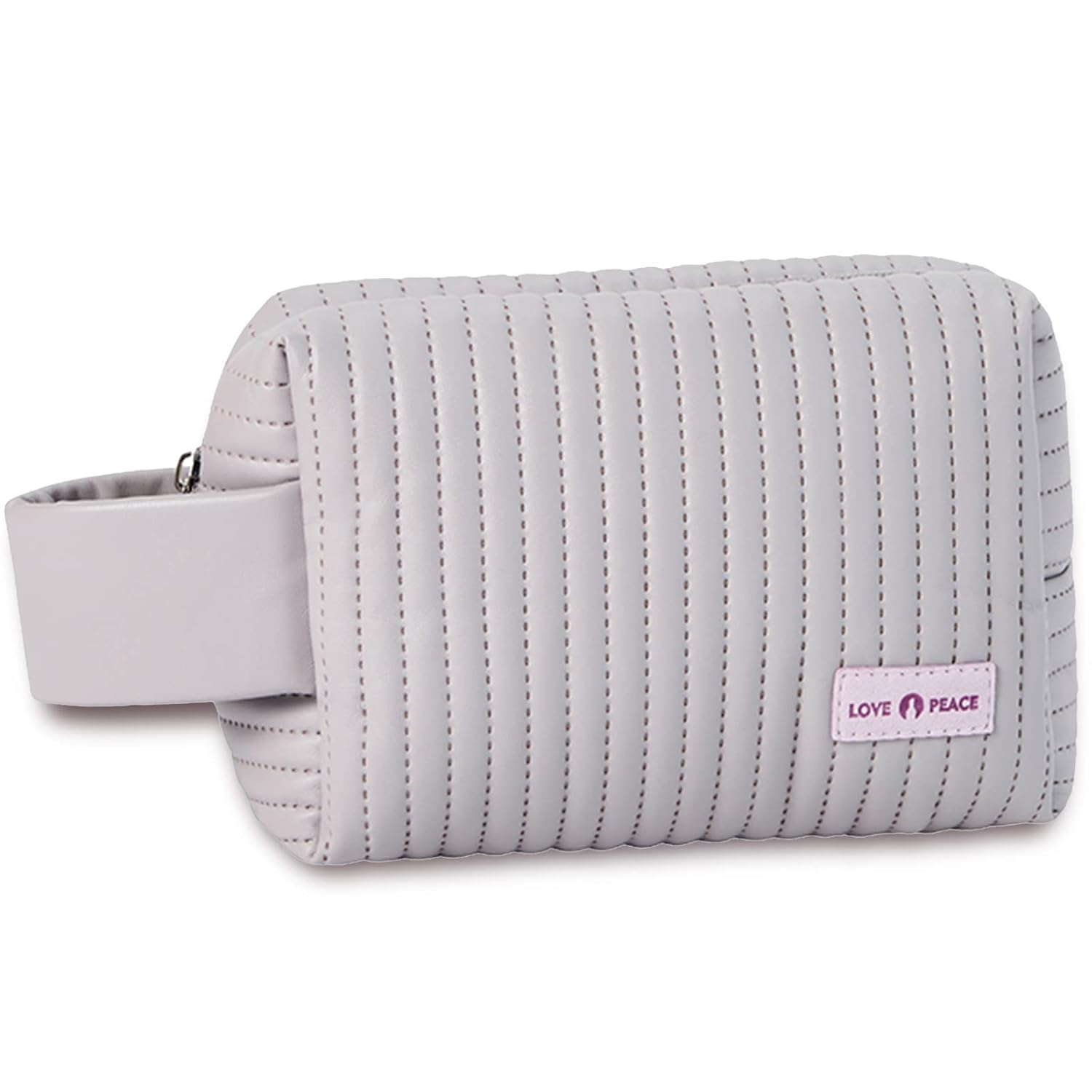 Meiyuuo Bolsa de maquillaje pequeña y bonita bolsa de cosméticos portátil bolsa de maquillaje de viaje, bolsas de aseo impermeables para accesorios