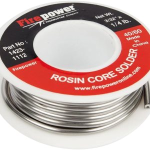 Firepower 1423-1112 Soldadura de núcleo de flujo de colofonia 4060, 332 pulgadas x 14 libra Firepower 1423-1112 Soldadura de núcleo de flujo de colofonia 4060, 332 pulgadas x 14 libra