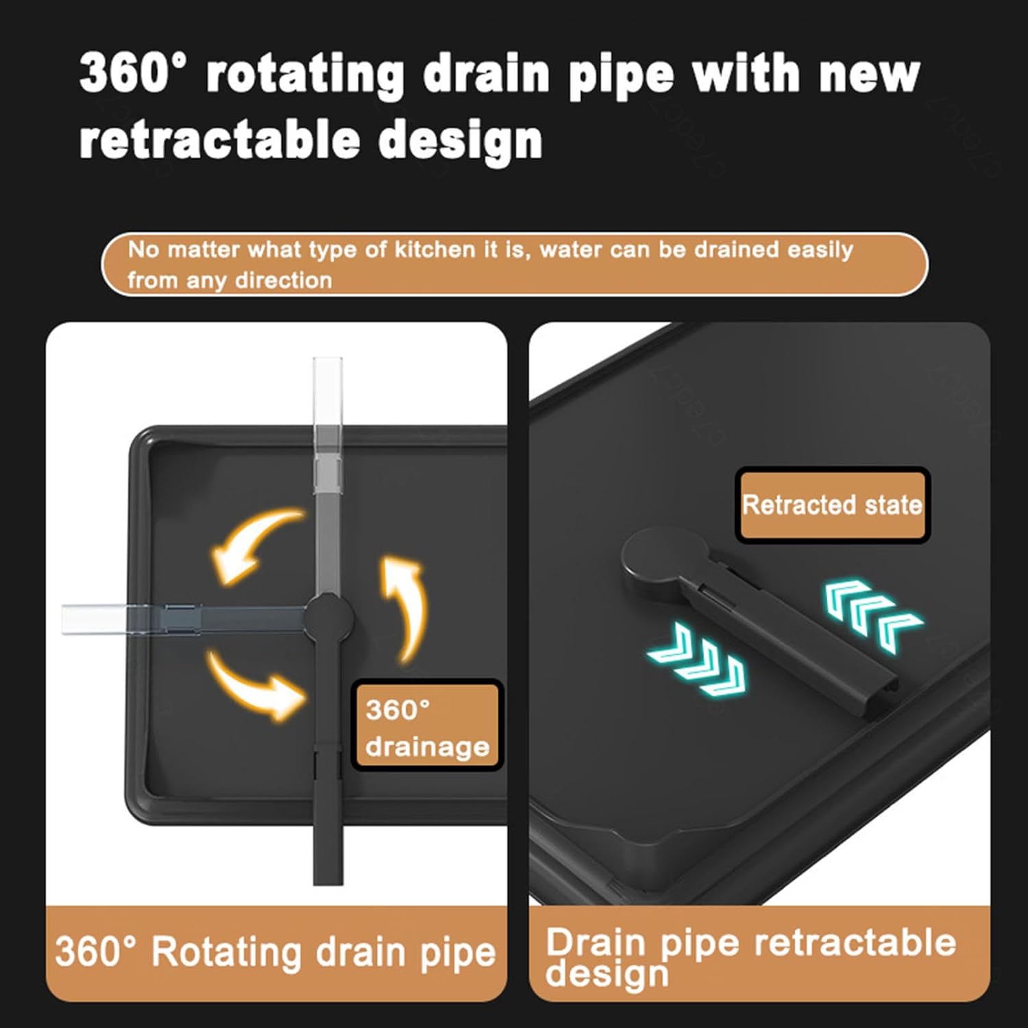 Escurridor grande de 2 niveles para encimera de cocina, escurridor de platos con soporte extraíble para utensilios, escurridor de platos desmontable