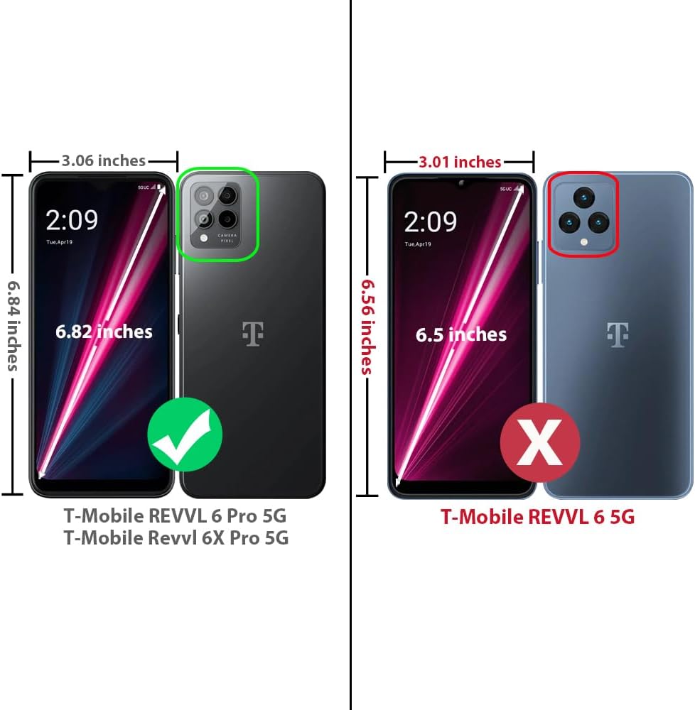 TJS Funda compatible con T-Mobile Revvl 6X Pro 5G, Revvl 6 Pro 5G, con protector de pantalla incorporado, TPU de cuerpo completo, mármol mate,