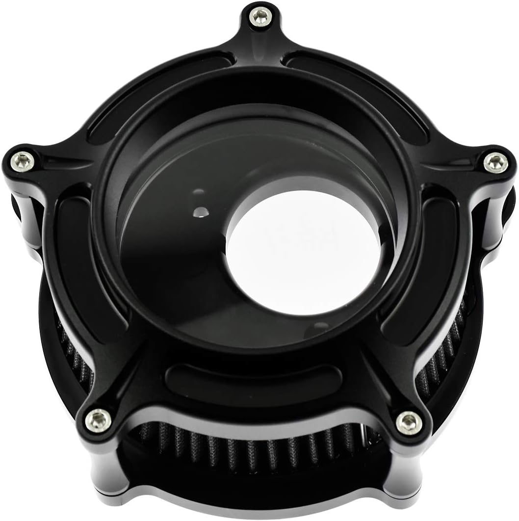 HDBUBALUS Filtro de aire CNC para motocicleta, filtro de aire, sistema de admisión apto para Harley Touring Trike Street Glide Road Glide Softail