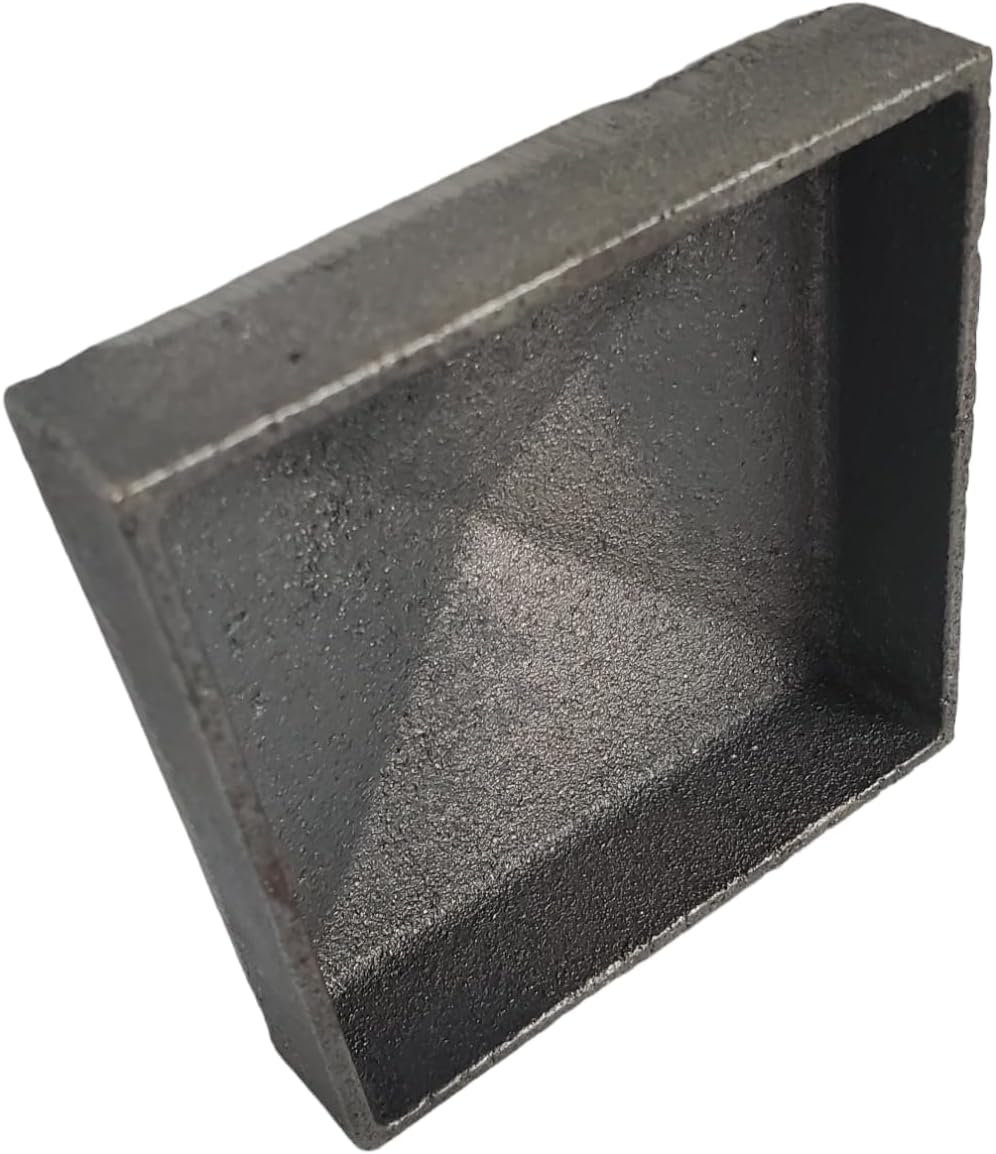 Tapas de poste piramidales – Hierro fundido, soldadura – on (4, 3″ x 3″)