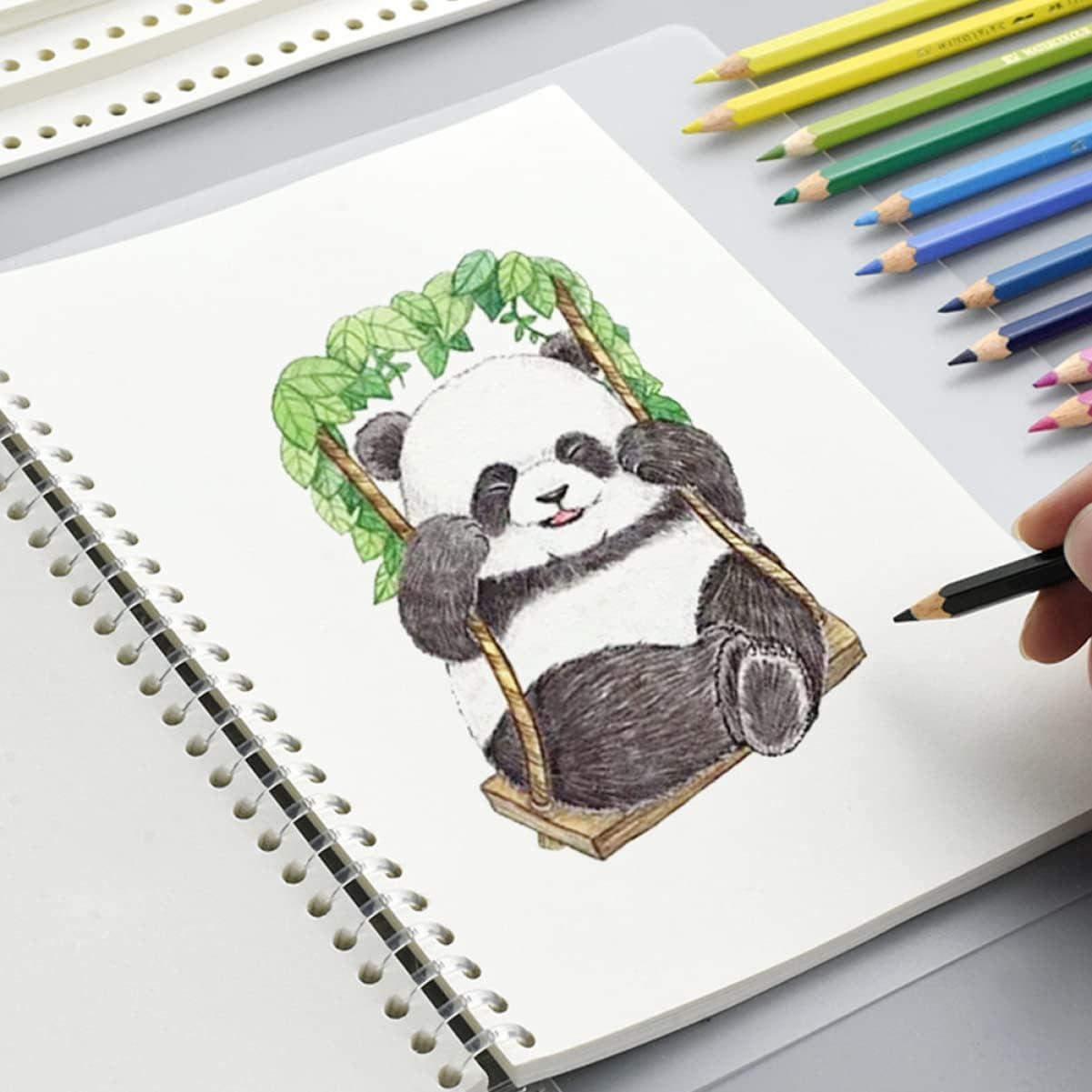 VILLCASE 50 hojas de recambio de página, bloc de dibujo para niños, diarios, blocs de bocetos de papel para niños, papel de recambio de dibujo para