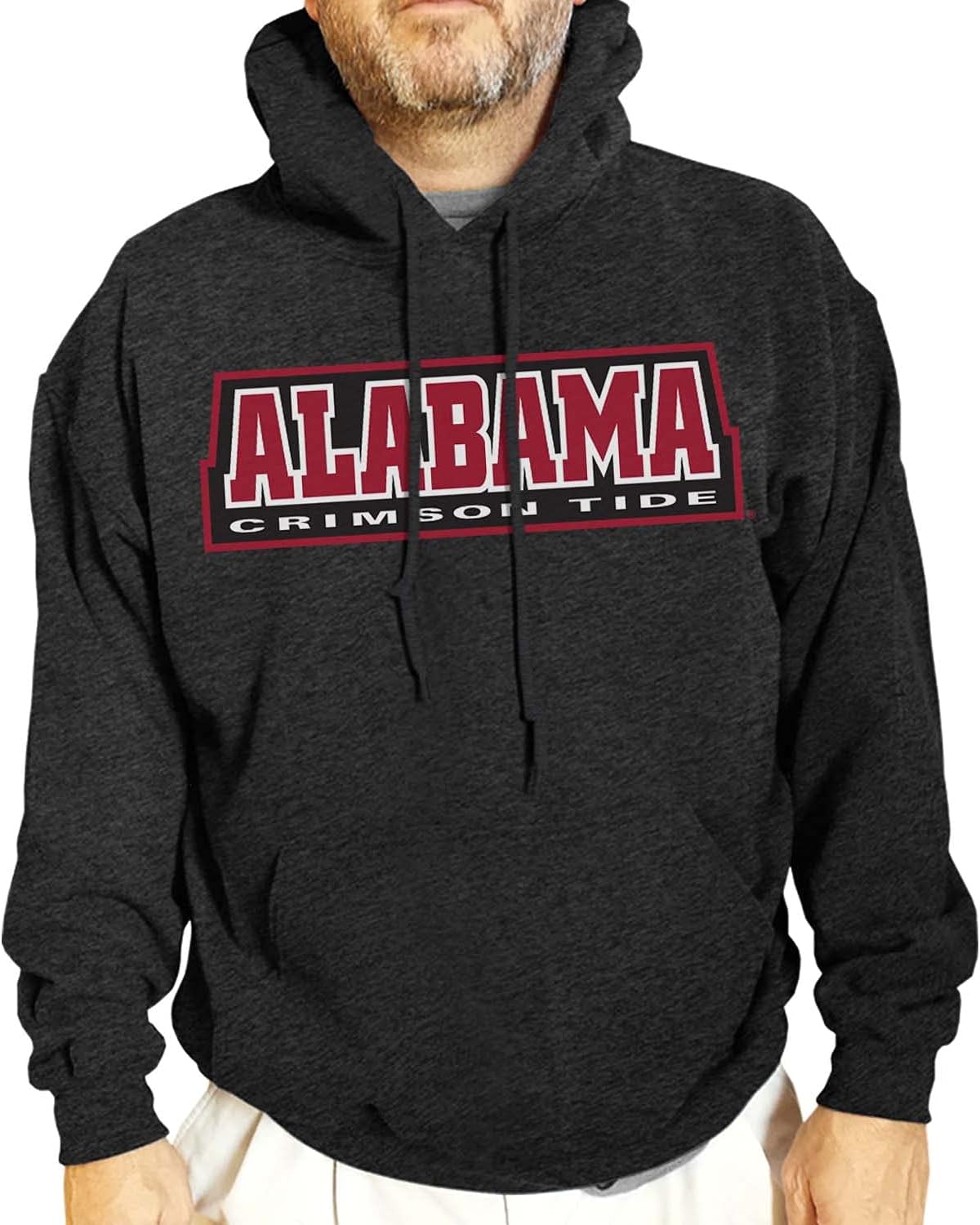 Campus Colors NCAA Adult Cotton Blend Charcoal Hooded Sweatshirt – Made from Ringspun and Versatility