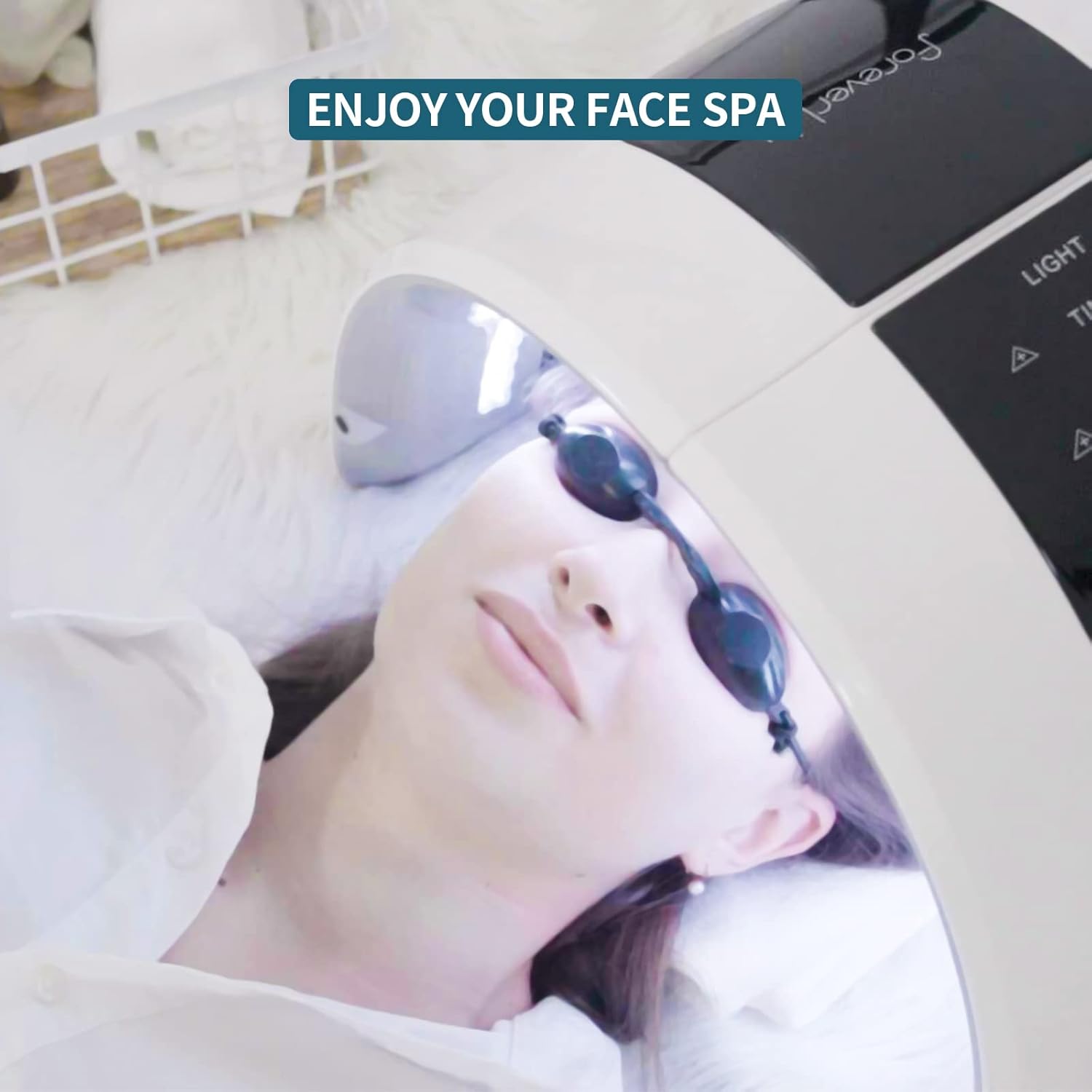 IeBilif Máquina de cuidado de la piel facial, equipo de belleza para el cuidado de la piel facial para spa, eliminación de arrugas, estiramiento de