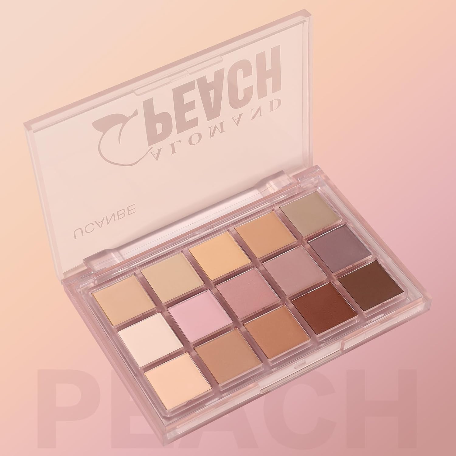 UCANBE Paleta de sombra de ojos mate neutra, paleta de maquillaje de ojos marrón topo nude, tono cálido natural, alta pigmentación, mezclable y