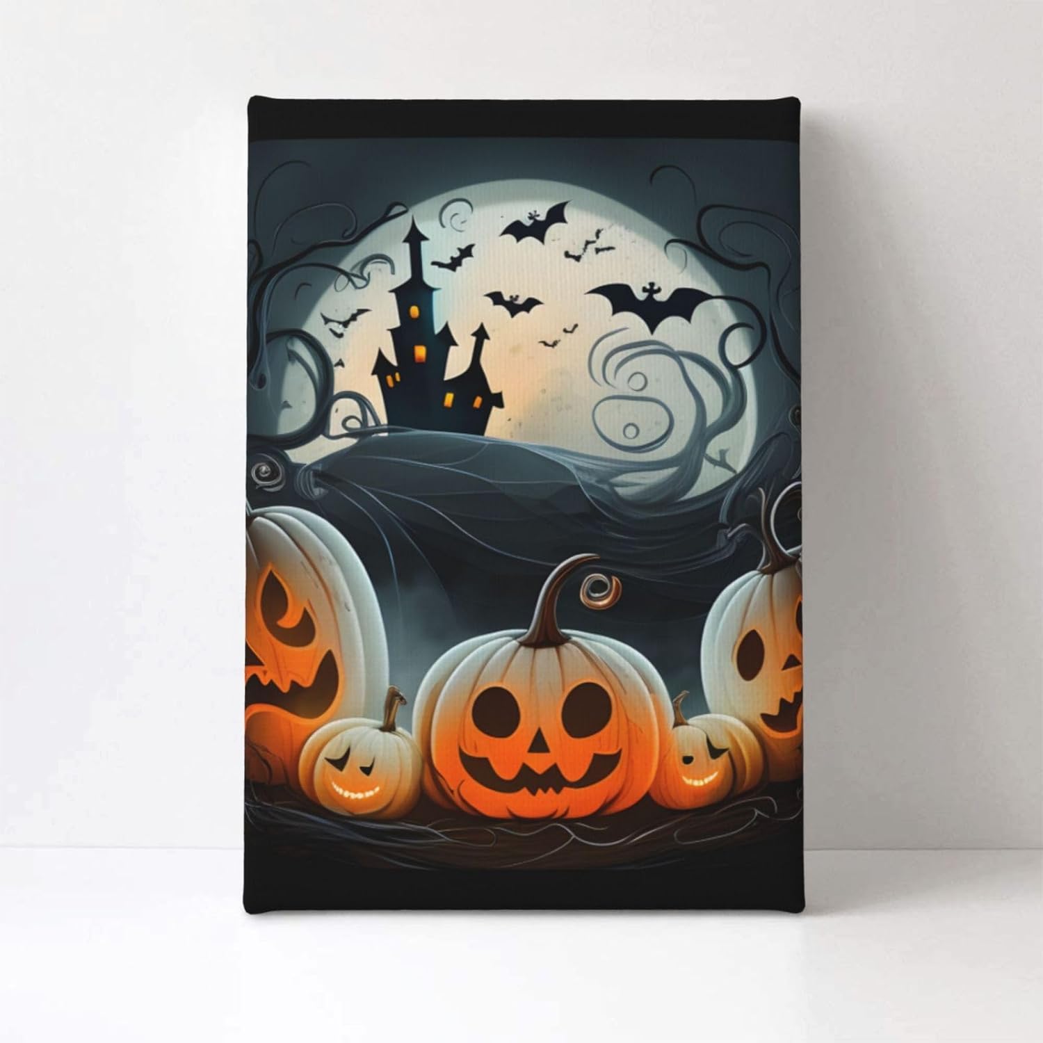 yvkew Lienzo decorativo para pared de Halloween, decoración del hogar, pinturas de arte abstracto, regalos, arte moderno, decoración para oficina,