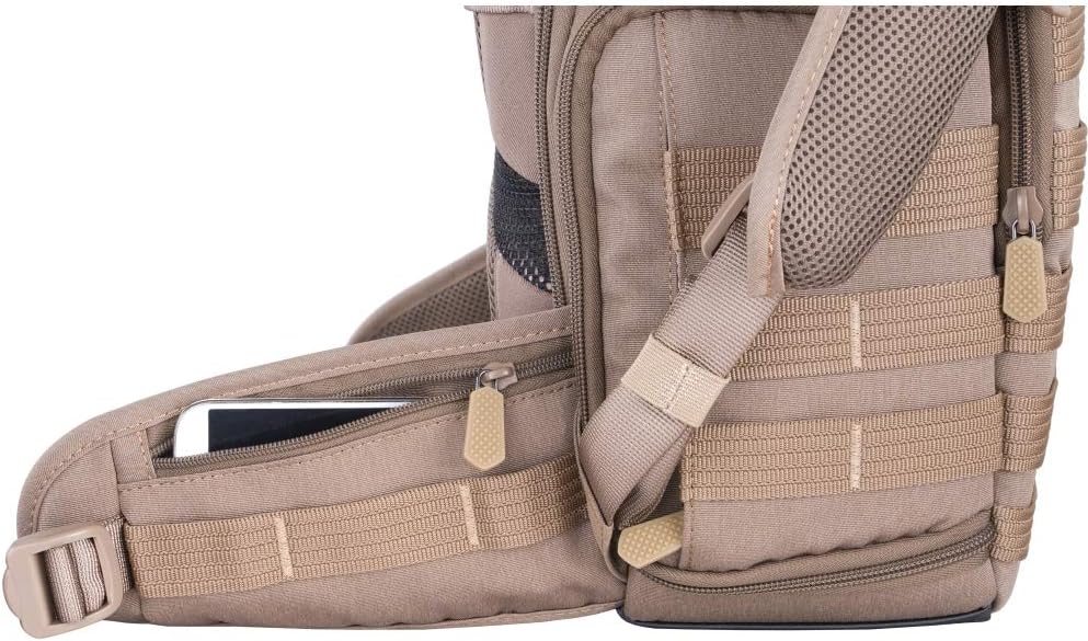 VANGUARD VEO Range T48 BG – Mochila para cámaras réflex digital profesionalessin espejo, estilo táctico, color beige