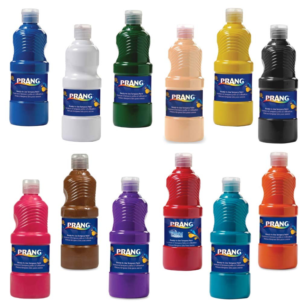 Prang Paint for Kids Tempera lavable listo para usar, no tóxico, seguro, 8 onzas, botella individual fácil de verter (púrpura), Pruple