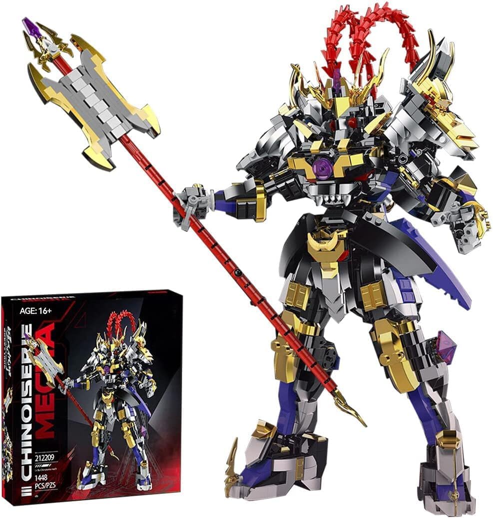 JOMIOD MOC China Chic Mecha Lu Bu General Chinoiserie Modelo, 1448 piezas de juguete coleccionable de Mecha para niños y adultos, regalo de Navidad,